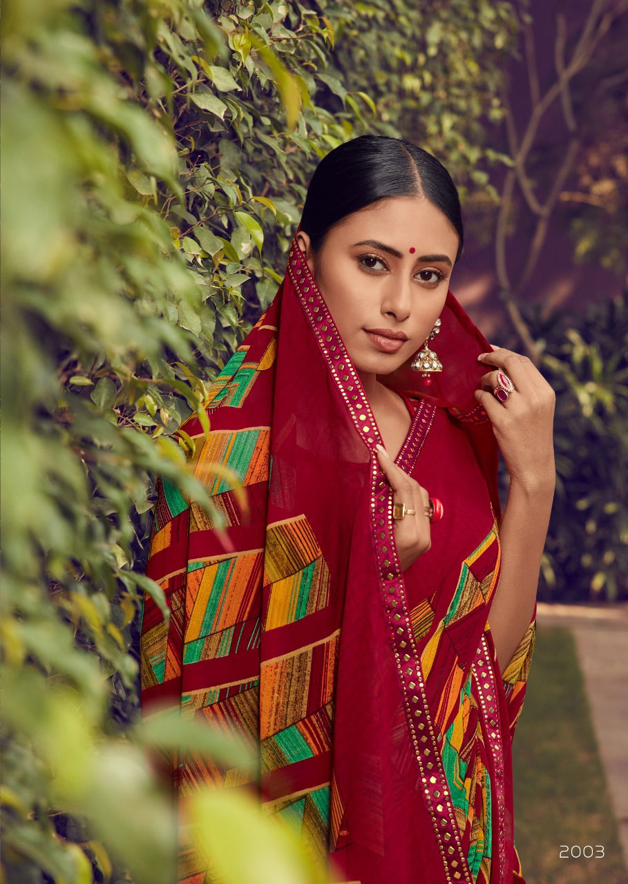 Kashvi Zubaida 2  Latest Fancy Designer Georgette Printed Saree Collection